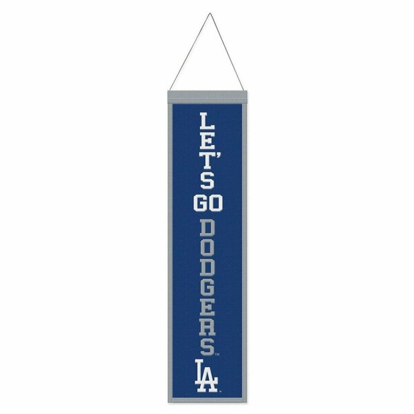 Wraft Fanatics 8 x 32 in. Heritage Slogan Design Los Angeles Dodgers Wool Banner 9416647746